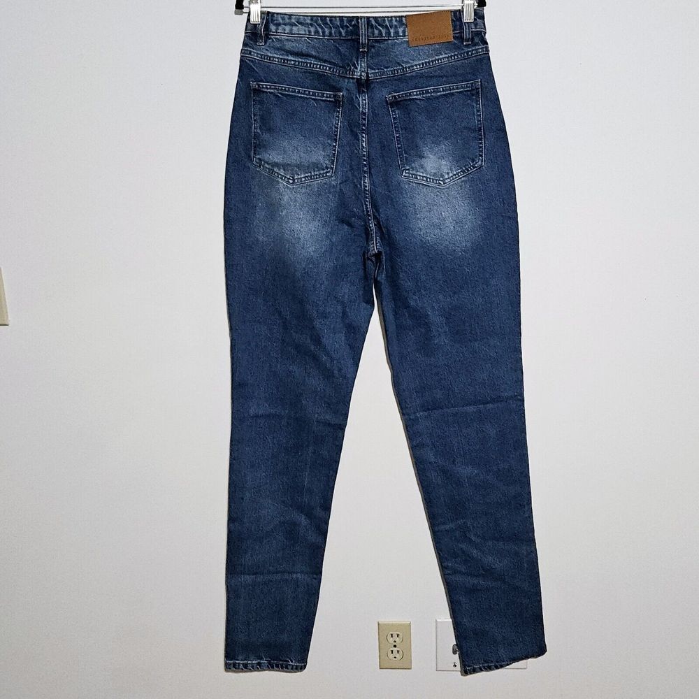 American Tall Jeans Womens 32x37 Blue Denim Long Lola Ultra High Rise Slim Pants - Picture 2 of 10